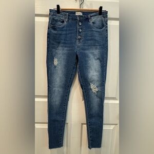Kendall & Kylie Kontouring Jeans High Rise Skinny Juniors Size 11/12 Retail $128